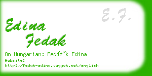 edina fedak business card